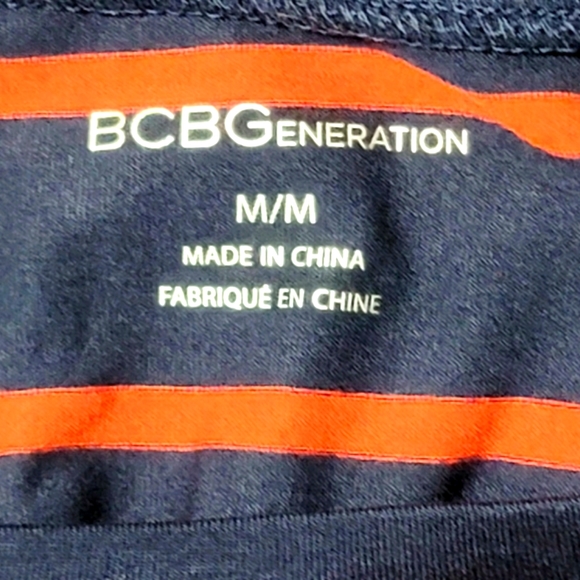 BCBGeneration Women's Striped Short Sleeve Shift Dress Size M - Picture 8 of 10